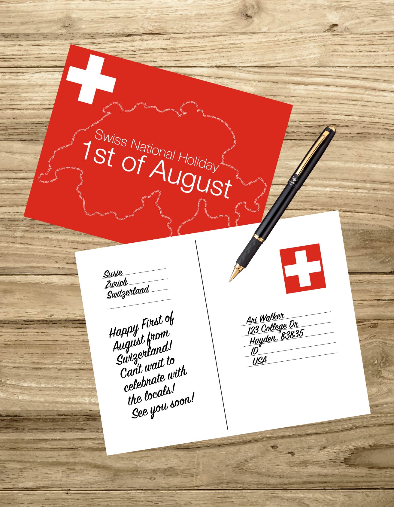 1st of August Holiday Card